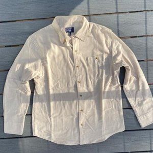 Solid Long-Sleeve Flannel Shirt